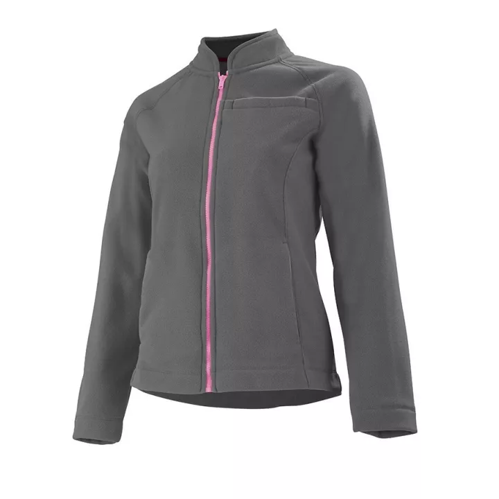 Veste polaire FEMME, gris anthracite, taille XS à XXL