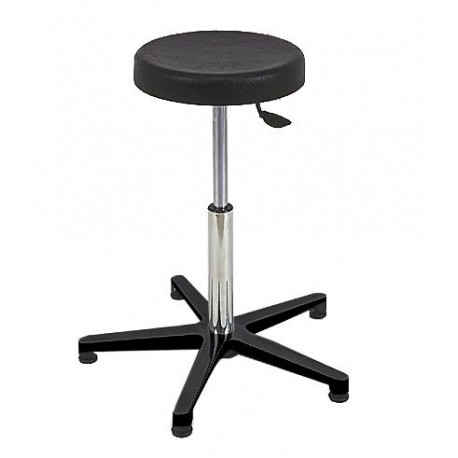 Tabouret 5 branches nylon, épaisseur assise 40 mm