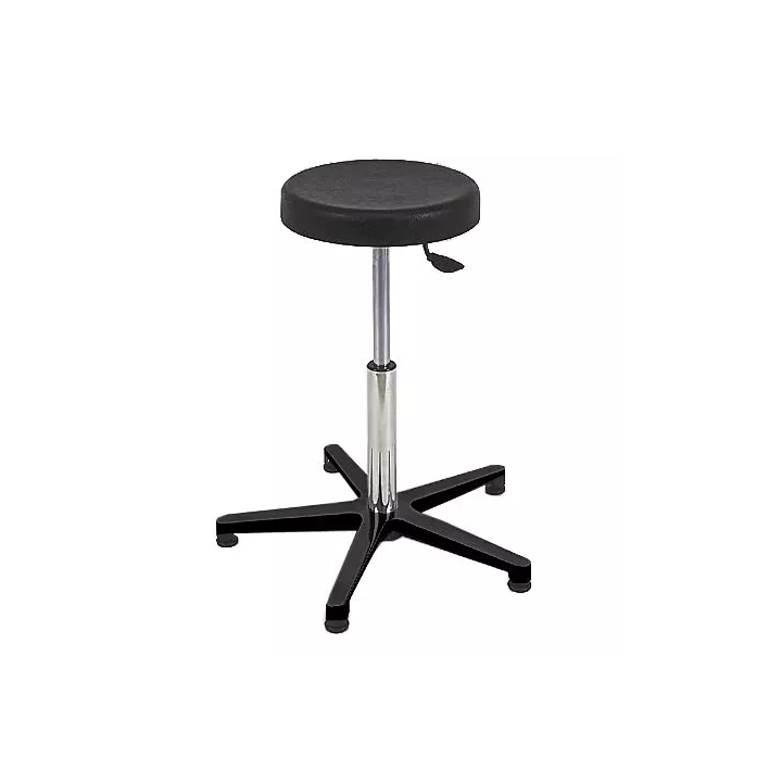 Tabouret 5 branches nylon, épaisseur assise 40 mm