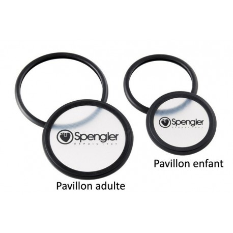 Membrane multifréquence pavillon pédia, bague grise CardioPrestige