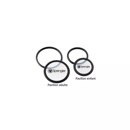 Membrane multifréquence pavillon pédia, bague grise CardioPrestige