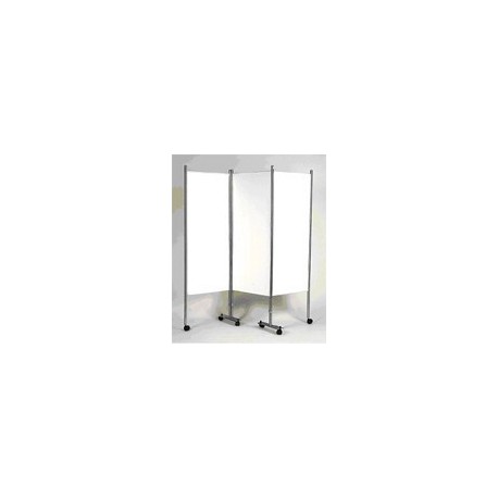 Paravent modulaire 3 panneaux, classe M1 blanc