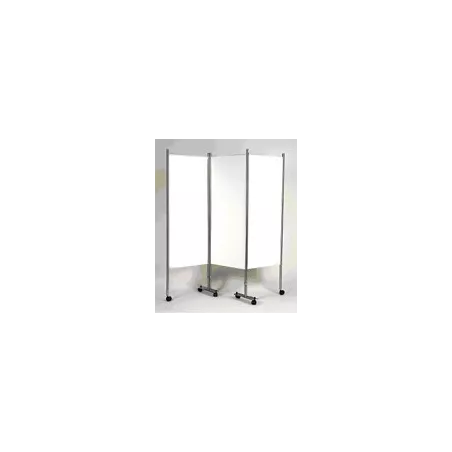 Paravent modulaire 3 panneaux, classe M1 blanc