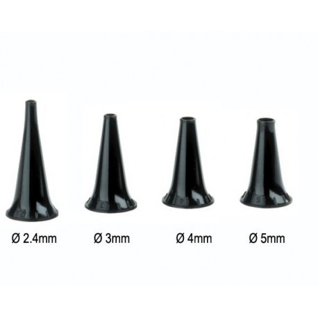 Jeu de 4 spéculums réutilisables (2,4-5 mm)