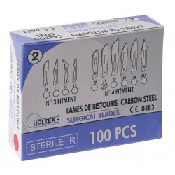 Lames de Bistouri Holtex Stériles, boite de 100