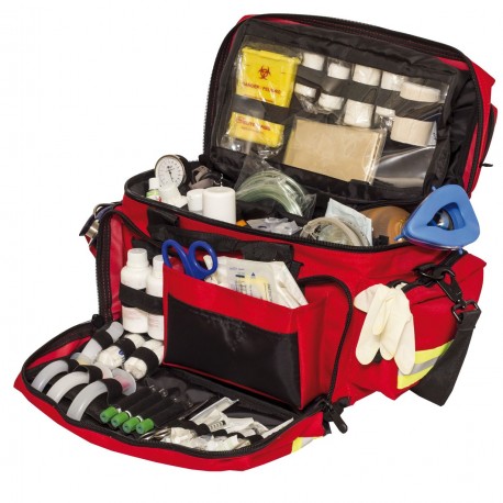 Sac premiers secours rouge SafeBag - vide