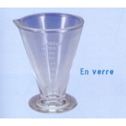 Verre a pied gradue verre 125