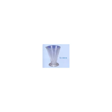 Verre a pied gradue verre 125