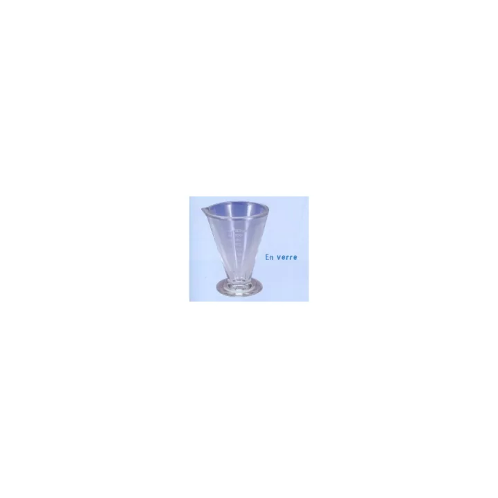 Verre a pied gradue verre 125