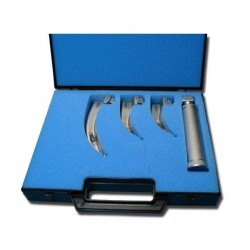 Coffret laryngoscope 3 lames Mac Intosh, 1, 2 et 3