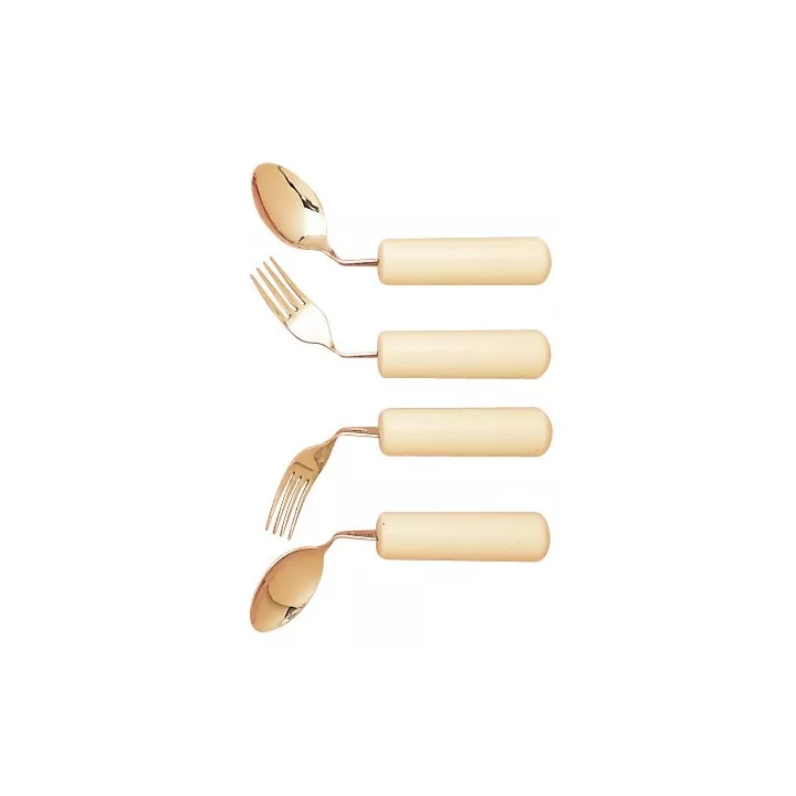Cuillère coudée pour droitier