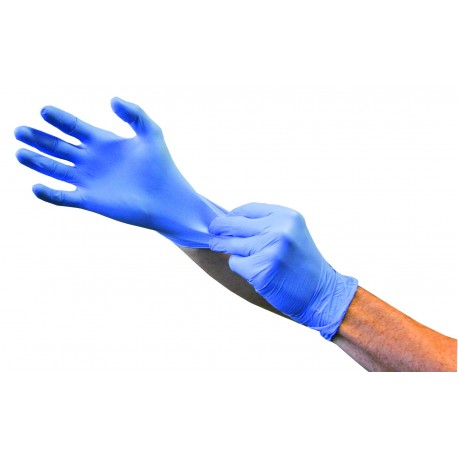 Gants d'examens SENSISKIN nitrile bleu violet, sans poudre