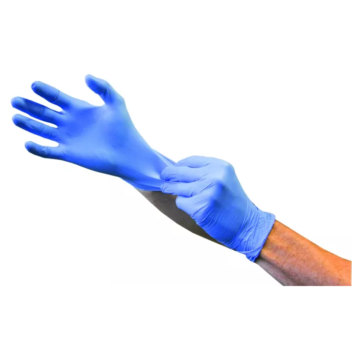 Gants d'examens SENSISKIN nitrile bleu violet, sans poudre