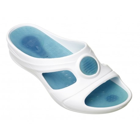 Nu-pied Aqua Senses blanc, bleu du 36 au 41