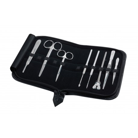 Trousse de dissection complète, en étui vinyle, Holtex