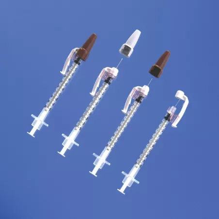 Seringue sécurisée BD SafetyGlide™, 1 ml tuberculine, Bte de 100