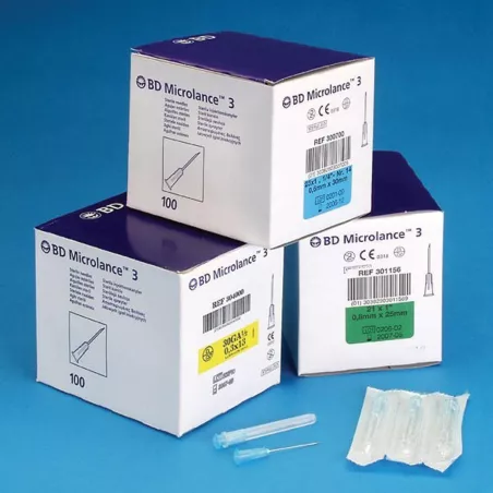 Aiguille hypodermique BD Microlance™, boîte de 100