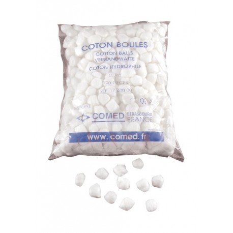 Coton boules sachet de 700 pièces