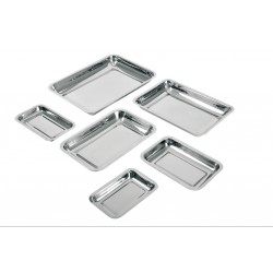 Plateaux en inox, dimensions au choix