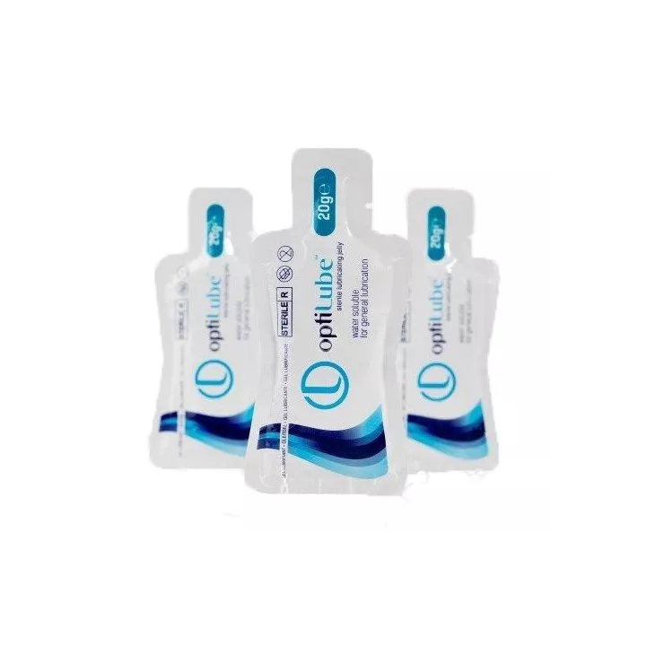 Gel lubrifiant double emballage stérile, sachet de 20 g