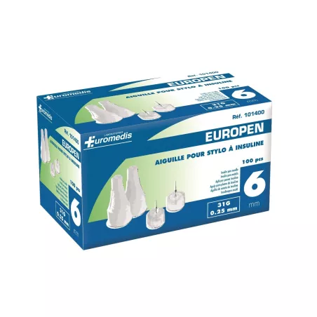 Aiguille pour stylo à insuline Europen, boîte de 100 , LPPR