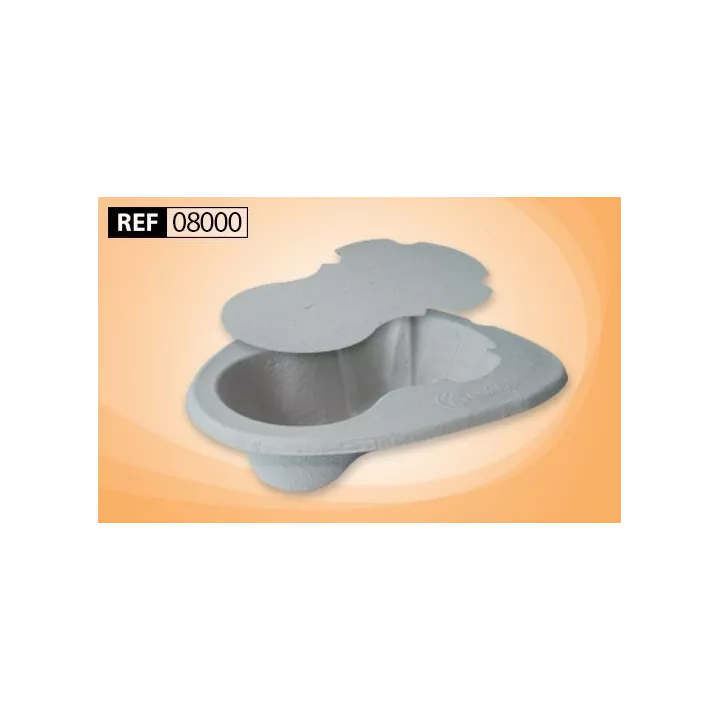 Bassin Hygiene Pulp™ 100% biodégradable pour lit, boîte de 180