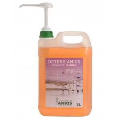 DETERG'ANIOS SURACTIF MARINE, bidon de 5 L avec 1 pompe de 20 ml