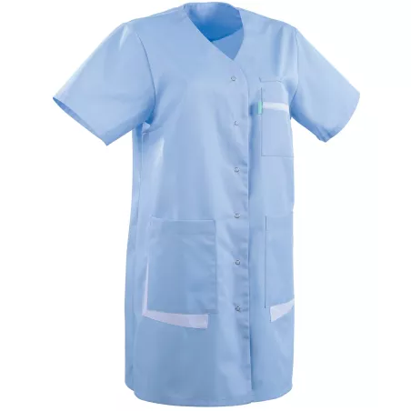 Tunique femme 3/4 ANNA, bleu ciel / blanc, tailles 0 à 6