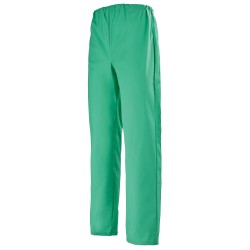 Pantalon mixte ARIEL, vert opératoire, taille élastiquée, T0 à T6