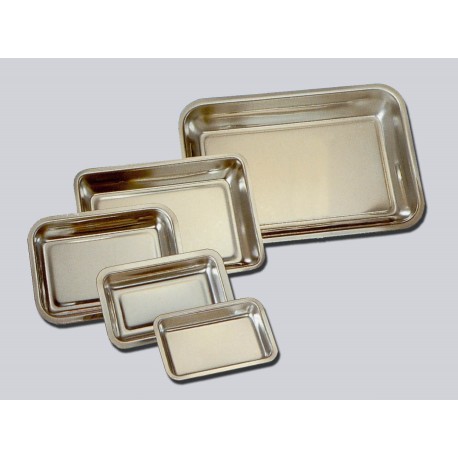 Plateaux rectangulaires à instruments en inox