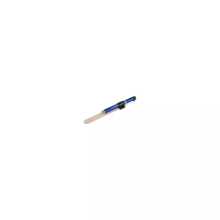 Lampe stylo argent avec porte abaisse langue