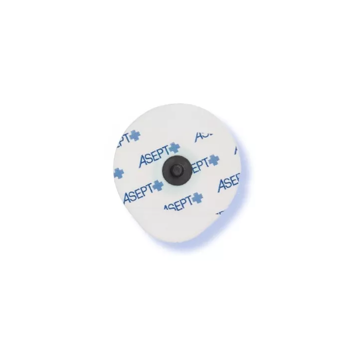 Electrode à pression, support mousse ovale 4.5x4.2 cm