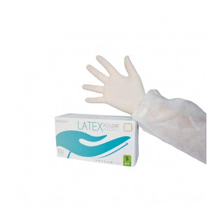 Gant d'examen Latex poudré AQL 1,5 (qualité médicale)