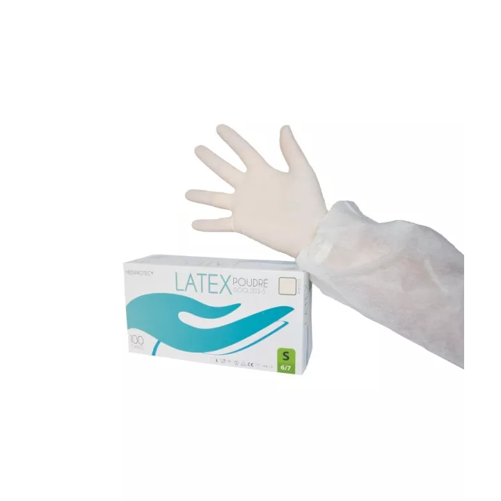 Gant d'examen Latex poudré AQL 1,5 (qualité médicale)