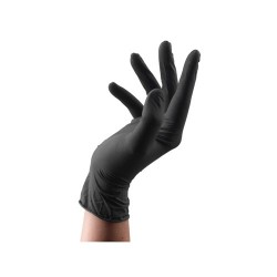 Gant nitrile noir, non poudré, boîte de 100