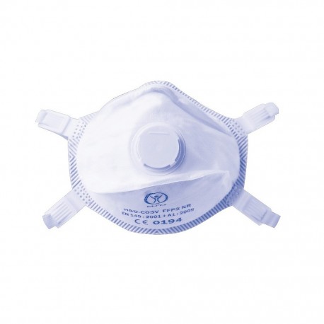 Masque FFP3 avec valve, non tissé 50 g/m², lot de 5 pièces