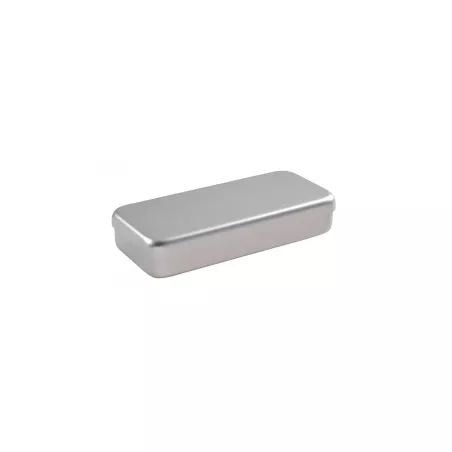 Boîte Aluminium, 18 x 9 x 3 cm, Grise