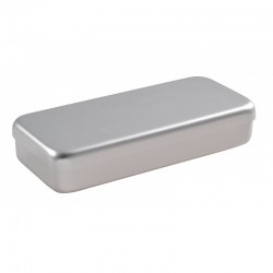 Boîte Aluminium, 18 x 9 x 4 cm, grise