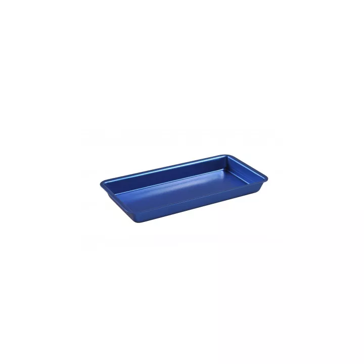 Plateau Aluminium, 20 x 10 cm, bleu