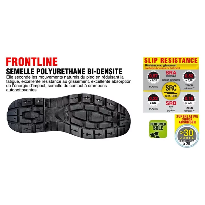 Chaussure de sécurité haute KAIBAB BIS S3 SRC, du 37 au 48
