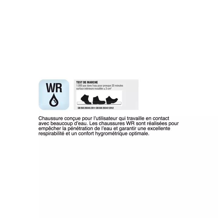 Chaussure hydrofuge MANITOBA, S3 WR CI HI HRO SRC, du 40 au 48