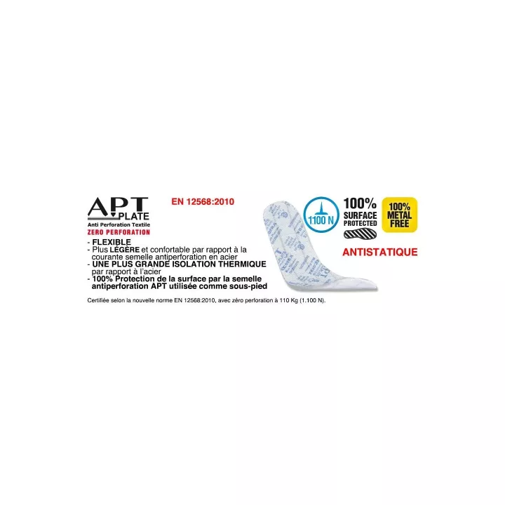 Basquet basse de sécurité OPTION, S1 P SRC, du 35 au 48