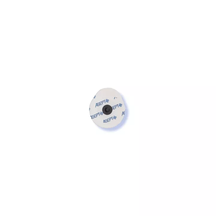 Electrode prégélifiée support mousse, ronde, pression carbone