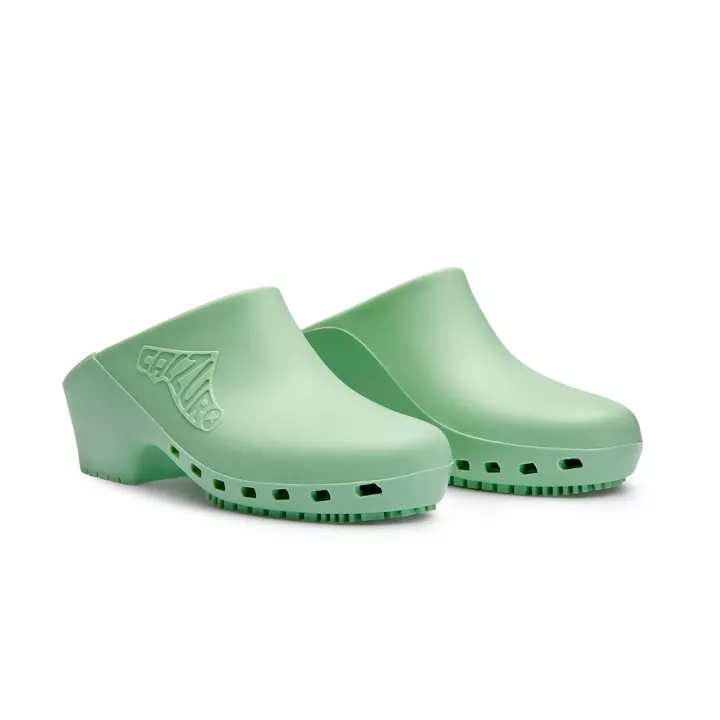 Sabots CALZURO Vert pastel, non perforé, du 34/35 au 42/43