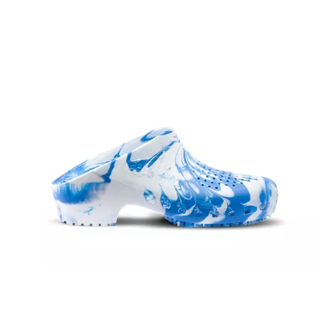 Sabots CALZURO Fancy Blanc Bleu