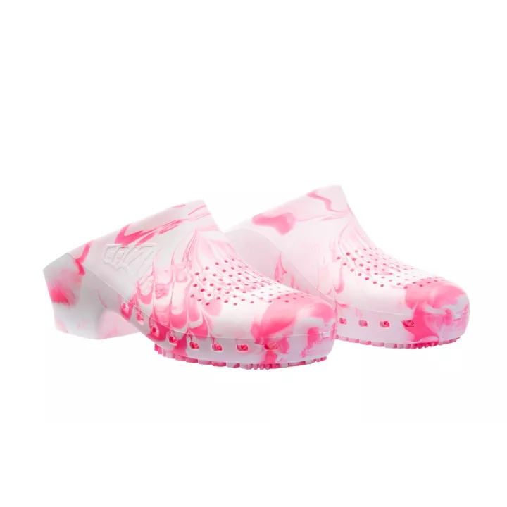 Sabots CALZURO Fancy Blanc-Rose