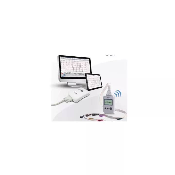 ECG numérique de repos PC SE-1010 sans fil, 12 dérivations