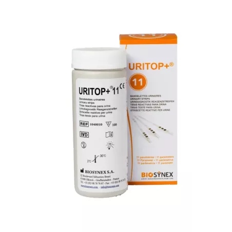 Bandelettes urinaires Uritop +11 (x100)
