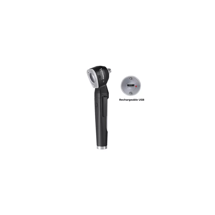 Otoscope LuxaScope Auris LED 3.7 V rechargeable USB - Noir