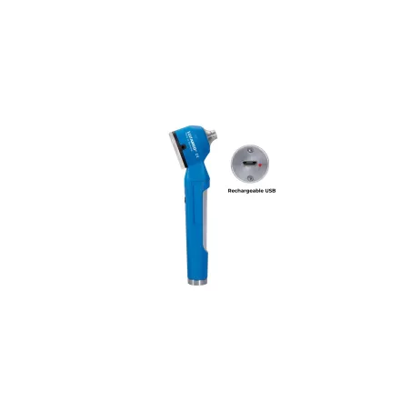 Otoscope LuxaScope Auris LED 3.7 V rechargeable USB - Bleu